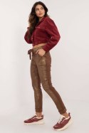 Spodnie Damskie Model DHJ-SP-21258.32 Brown - Italy Moda - uniwersalny Spodnie Damskie Model DHJ-SP-21258.32 Brown - Italy Moda - uniwersalny