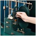 Organizer na biżuterię zielony szafeczka z lusterkiem i szufladkami PD60ZIE Organizer na biżuterię zielony szafeczka z lusterkiem i szufladkami PD60ZIE