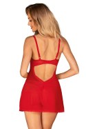 Komplet Model Chilisa babydoll Red - Obsessive - XS/S Komplet Model Chilisa babydoll Red - Obsessive - XS/S