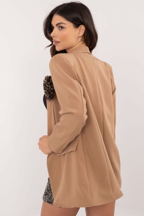 Marynarka Model DHJ-MA-19782-1.14 Camel - Italy Moda - uniwersalny Marynarka Model DHJ-MA-19782-1.14 Camel - Italy Moda - uniwersalny