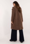 Płaszcz Damski Model MI-PL-138.51 Brown - Italy Moda - uniwersalny Płaszcz Damski Model MI-PL-138.51 Brown - Italy Moda - uniwersalny