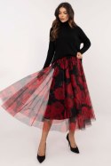 Spódnica Model DHJ-SD-19981-2.10 Black/Red - Italy Moda - uniwersalny Spódnica Model DHJ-SD-19981-2.10 Black/Red - Italy Moda - uniwersalny