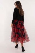 Spódnica Model DHJ-SD-19981-2.10 Black/Red - Italy Moda - uniwersalny Spódnica Model DHJ-SD-19981-2.10 Black/Red - Italy Moda - uniwersalny