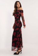 Sukienka Model DHJ-SK-18702-2.14P Black/Red - Italy Moda - uniwersalny Sukienka Model DHJ-SK-18702-2.14P Black/Red - Italy Moda - uniwersalny