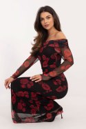 Sukienka Model DHJ-SK-18702-2.14P Black/Red - Italy Moda - uniwersalny Sukienka Model DHJ-SK-18702-2.14P Black/Red - Italy Moda - uniwersalny