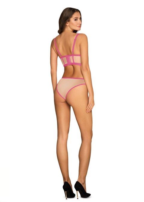 Komplet Model Nudelia 2cz Beige/Pink - Obsessive - L/XL Komplet Model Nudelia 2cz Beige/Pink - Obsessive - L/XL