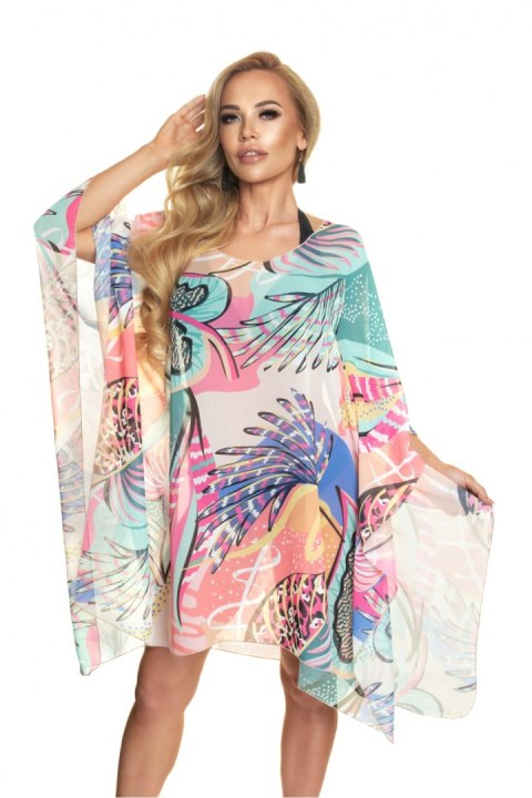 Sukienka Plażow Tunika Model Padma 23 Multicolor - Irall - uniwersalny Sukienka Plażow Tunika Model Padma 23 Multicolor - Irall - uniwersalny