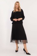 Sukienka Komplet Model MI-KMPL-24266.65P Black - Italy Moda - uniwersalny Sukienka Komplet Model MI-KMPL-24266.65P Black - Italy Moda - uniwersalny