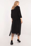 Sukienka Komplet Model MI-KMPL-24266.65P Black - Italy Moda - uniwersalny Sukienka Komplet Model MI-KMPL-24266.65P Black - Italy Moda - uniwersalny