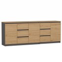 Komoda COSTA 1D3S/2D3S BA ANTRACYT ARTISAN Komoda COSTA 1D3S/2D3S BA ANTRACYT ARTISAN