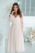 Sukienka Model 269-21 Beige - Bicotone - 36 Sukienka Model 269-21 Beige - Bicotone - 36