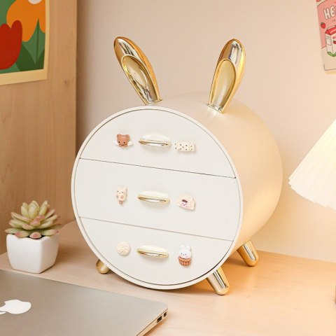 Aufbewahrungsbox für Kosmetik und Schmuck BUNNY mit goldenen Griffen CB60 Aufbewahrungsbox für Kosmetik und Schmuck BUNNY mit goldenen Griffen CB60