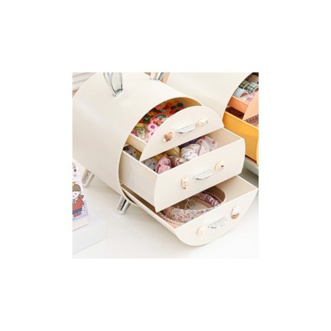 Aufbewahrungsbox für Kosmetik und Schmuck BUNNY mit goldenen Griffen CB60 Aufbewahrungsbox für Kosmetik und Schmuck BUNNY mit goldenen Griffen CB60
