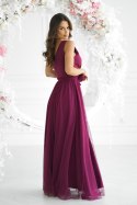 Sukienka Model 318-10 Bordo - Bicotone - 34 Sukienka Model 318-10 Bordo - Bicotone - 34