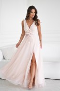 Sukienka Model 318-21 Beige - Bicotone - 40 Sukienka Model 318-21 Beige - Bicotone - 40