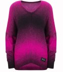 Ciepły damski sweter oversize piękny OMBRE (Różowy) Ciepły damski sweter oversize piękny OMBRE (Różowy)