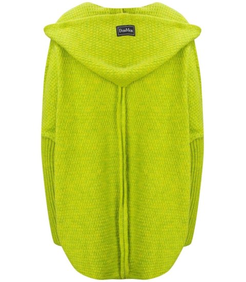 GRUBY sweter KARDIGAN nietoperz Luźny Ciepły z kapturem (Zielony) GRUBY sweter KARDIGAN nietoperz Luźny Ciepły z kapturem (Zielony)